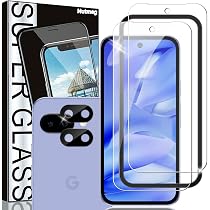 Amazon | Nutmeg【ガイド枠付き 2＋2枚】Google Pixel 9a 用の ガラス